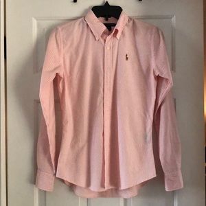 Polo Ralph Lauren Pink/White Stripe Button Down